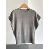 Chaleco de Punto Estilo Universitario 2026, Suéter Chaleco de Cuello Redondo con Mangas Volantes, Ropa Exterior para Mujer al por Mayor N3FS8959