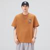 Camiseta Casual Masculina de Manga Curta 2025 Verão Nova Marca Americana de Moda Estampada com Letras Solta Tendência Camiseta Pesada para Homens