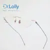 Armazón de Gafas Ultra Ligero Sin Marco de Titanio Puro Dr.Lolly, Adecuado para Lentes de Graduación, Estilo Elegante, Armazón para Gafas con Filtro de Luz Azul