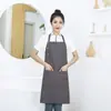 Delantal de Lona Impermeable y a Prueba de Aceite Set Personalizado para Cocina Casera Ropa de Trabajo para Mujeres, Estampado y Resistente a Manchas, Catering, Venta al por Mayor Transfronteriza