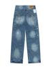 Gallery Dept Drive Estilo de Rua Americano Tinta Salpicada Rasgado Lavado Desgastado Jeans de Lenhador para Homens