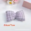 Acessórios de Laço Prontos com Enchimento de Algodão Almofada Xadrez Nó Acessórios de Cabelo Grampos de Cabelo Sapatos e Meias Roupas de Outono e Inverno Acessórios para Joias DIY