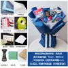 Flor de concha tem material de dinheiro buquê buquê papel de embrulho papel presente sem embrulho produto semiacabado conjunto completo lanches DIY flores frescas