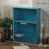 Zakka Solid Wood Home Retro Style Desktop Storage Box Armário de armazenamento de madeira Cosméticos Display Cabinet
