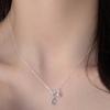 Colar Pingente Gota de Água Azul com Tassel Novo Puxar Ajustável Corrente Clavicular Ins Blogueiro Celebridade da Internet Acessórios Principais