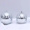 Espejo de Vidrio Láser Espuma Barra Espejo Bola Adornos Decorativos Navidad Disco Bola de Navidad Decoraciones Colgantes para Árbol de Navidad