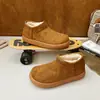 Botas de nieve de suela gruesa para mujer, moda de invierno 2026, botines cortos sin cordones, botas cálidas de algodón, botines forrados de polar