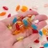 Miçangas Multifacetadas em Formato de Losango, Miçangas de Vidro Coloridas Transparentes, Acessórios de Miçangas Soltas para Brincos Tecidos Feitos à Mão DIY, Franjas