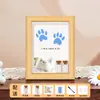 Caja Conmemorativa de Pelo de Mascota y Pelo Fetal Transfronteriza para Gatos y Perros, Recuerdo con Grabado de Foto, Conservación y Almacenamiento de Uñas y Dientes