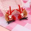 Diadema de Cuernos de Reno Navideño Pasador Diadema Hada del Bosque Popular Súper Hada Foto Foto Accesorios para el Cabello Pasador de Reno Femenino Femenino