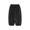 Pantalones Tejidos Wuri Boo para Niñas con Forro de Polar, Engrosados, Estampado Floral Vintage con Picos, Pantalones Casuales Sueltos Cálidos de Invierno