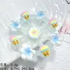 Tarjeta pequeña luminosa caricatura flor molino de viento gel de crema resina accesorios para el cabello pinza para el cabello accesorios de bricolaje accesorios de colgante