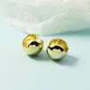 Pendientes de Estrella Pentagrama de Alta Gama para Mujer, Tachuelas de Bola de Semicírculo, Nuevos Pinzas para Orejas Estilo Retro Hong Kong 2021, Versátiles y a la Moda