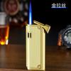 Encendedor a Prueba de Viento 535-12 Inflable Recto Rush Retro para Hombre Metal Cuero Duradero Personalizado Encendedor de Cigarrillos para Novio