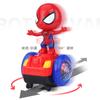 17068 Coche de Equilibrio Eléctrico con Sacudida Eléctrica y Robot de Baile Eléctrico de Spiderman Capitán América