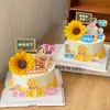 Decorações de bolo para o Dia do Professor de 2026: buquê de girassóis, desejando aos professores um feliz feriado, boa saúde e beleza