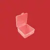 Caixa de embalagem quadrada 4,5x10,5 cm para nail art, joias, itens diversos, componentes, papelaria DIY, caixa de armazenamento transparente