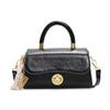 Bolsa pequena portátil casual simples feminina, nova primavera 2025, bolsa quadrada pequena para viagem, bolsa transversal de ombro com compartimentos