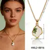 Flor de Perla Popular Transfronteriza Esmalte Acero de Titanio Diseño de Nicho Joyería de Exportación Accesorios de Collar de Gama Alta para Mujeres Verano