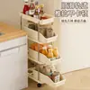 Estante de almacenamiento para cocina, carrito pequeño, estante de almacenamiento de varias capas de pie para dormitorio y sala de estar, estante de almacenamiento móvil para artículos varios con ruedas