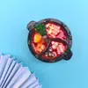 Suministro Directo de Fábrica de Imanes de Refrigerador de Resina, Características de Chongqing, Estilo Nacional Estéreo Cultural y Creativo Comida, Comida y Juego Mensaje Pegatinas Magnéticas 3D