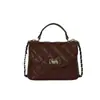 Bolso cuadrado pequeño dulce con patrón de rombos para mujer 2026 nuevo estilo bolso cruzado bolso de mano con sensación de alta gama moderno versátil bolsa de un solo hombro para Instagram
