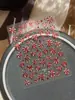 Yitu Patrón de Hormiga Rojo Arena Media Fuegos Artificiales Pegatinas para Uñas Arte de Uñas de Gama Alta Lujo Ligero Rojo Brillante Pegatinas Decorativas Populares Yt5034