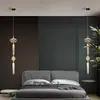 Candelabro de Copo de Nieve Postmoderno Diseñador Luz de Lujo Tubo de Vidrio Grabado Candelabro Sala de Modelos Departamento de Ventas Lámpara de Ingeniería Personalizada