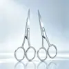Tijeras Redondas de Acero Inoxidable, Tijeras para Barba y Vello Nasal, Tijeras para Barba, Recorte de Cejas de Belleza, Tijeras de Bordado, Tijeras para Cabello, Tijeras para Cejas