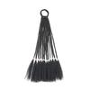 Peluca de Cola de Caballo para Niñas Dulce Cool Cuentas Coloridas Frijoles Trenza de Tres Cabos Cola de Caballo Alta Accesorios para el Cabello Lindo Estilo Princesa