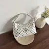 Bolsa de Hombro Cruzada Casual Simple de Alto Valor, Estilo Coreano de Nicho, Personalizada con Lunares y Nube, Estilo Veraniego 2026, para Mujer