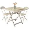 Mesa pequeña, mesa plegable, mesa de comedor, hogar, apartamento, casa de alquiler simple, puesto portátil al aire libre, mesa de comedor cuadrada
