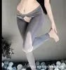 Semi-Dulce Gravedad Sexy Seda de Hielo Suave Sin Deslizamiento Pantalones de Yoga Elástico Top sin Mangas Lencería Conjunto Puro Deseo para Mujer B68