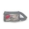 Mini Bolsa de Maquiagem com Zíper, Porta-Moedas Transparente de Rede, Bolsa Portátil para Batom e Chaves, Porta-Cartões, Bolsa de Armazenamento Transparente