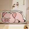 Alfombra de Piso de Baño con Forma Especial de Dibujos Animados Alfombra de Baño de Lodo Diatomeas Alfombra Suave Absorbente Felpudo Baño Hogar