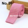 Série de tricô gravata de lã masculina moda negócios Casamento gravata de noivo Gravata de tricô plana estreita coreana