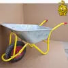 Carrinho de Mão de Roda Única, Carrinho de Mão com Balde de Ferro, Caminhão de Balde de Cimento para Obra, Carrinho de Transporte, Carrinho de Lixo, Metabo