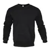 Sudadera Casual para Hombre con Cuello Redondo y Mangas Largas Otoño e Invierno Chaqueta Cálida con Forro Polar Sudadera de Vestir Casual de Moda Versátil