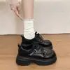 Mocasines de Mujer con Hebilla de Cinturón, Estilo Nuevo, Estilo Británico, Suela Gruesa, Con Cordones, Tacón Grueso, Planos Retro Versátiles, Dedo Gordo 2026