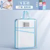 Bolsa de clasificación de temas en forma de L, bolsa de archivo transparente portátil, bolsa de almacenamiento de malla con cremallera para estudiantes de primaria, apertura grande