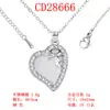 Colgante de Cobre con Incrustaciones de Diamante Microincrustado en Forma de Corazón, Luna y Estrella, Estilo Nuevo Transfronterizo, Collar Versátil de Moda con Trébol de Cuatro Hojas, Estrella Solar, Estrella Redonda