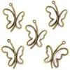 Atacado DIY Acessórios para Joias de Liga Borboleta Oca Pingente Pulseira Chaveiro Pingente Decorativo D2139