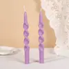 Vela de haste longa de cor clássica de 10 polegadas para atacado, casa criativa, sem fumaça, sem odor, haste em espiral, cera, transfronteiriço
