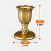 Candelabro dorado retro con forma de flor más vendido de Amazon, un accesorio vintage de estilo francés para fotografía, una decoración de resina