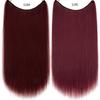 Peruca de comércio exterior europeia e americana linha de pesca feminina cortina de cabelo longo cabelo liso natural sem costura fabricantes de adesivo de cabelo manchar peruca de fibra química