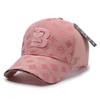Gorra de béisbol de marca de moda transfronteriza para todo tipo de partidos, gorra de mujer con visera curva pequeña, gorra de protección solar con bordado de letras, gorra deportiva para el sol