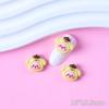 Linda mini cara de muñeca de dibujos animados joyería para uñas tridimensional castor oso perro resina pequeños accesorios accesorios para uñas venta al por mayor
