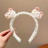 Diadema de Felpa Hecha a Mano Linda para Mujer 2025 Nuevo Otoño e Invierno Diadema de Dibujos Animados de Oso para Aplicar Mascarilla Pinza para el Cabello Antideslizante