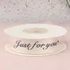 Fita para Embalagem de Flores com Estampa em Inglês Just for You, Fita para Decoração de Bolos de Confeitaria, Laço para Floricultura