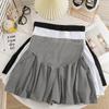 Falda Corta de Estilo Coreano de Alta Gama Estilo Ballet para Maternidad Falda Plisada que Cubre las Caderas Falda Pantalón Verano Línea A Falda Corta de Maternidad